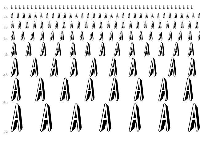 Super Hero Docall font waterfall